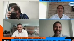 Vignolo le recordó a Yepes el caño de Riquelme y Ruggeri hizo reír a todos