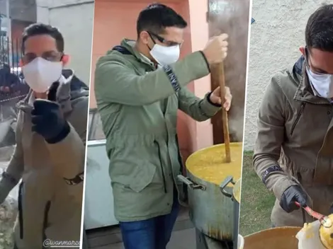 Iván Marcone, el mejor de la cuarentena: ayuda con ollas populares