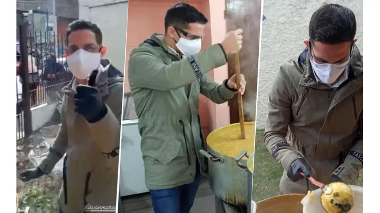 Iván Marcone, el mejor de la cuarentena: ayuda con ollas populares
