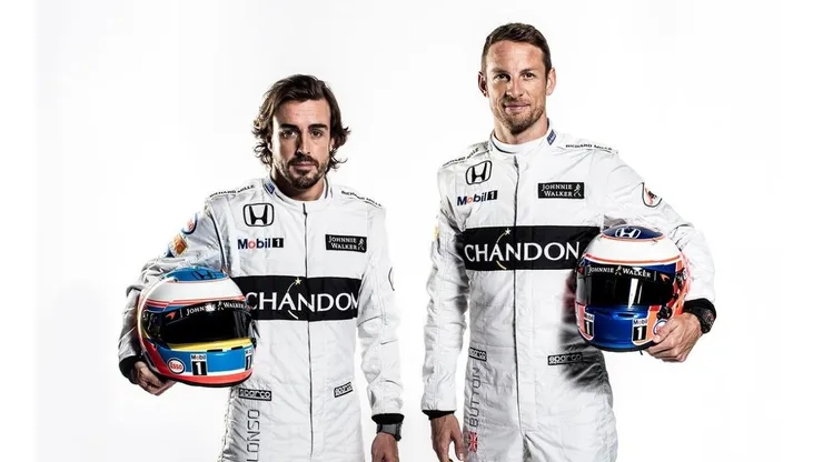 Fernando Alonso y Jenson Button.