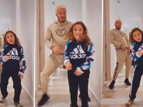 Pipe Bueno intentó seguirle el paso a la hija de James y fue imposible