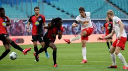 Leipzig no aprovechó la derrota del Dortmund y empató de local ante el Hertha