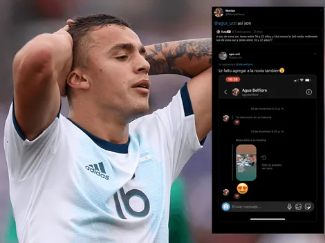 Un pibe dijo que Urzi le tiraba onda a todas y el de Banfield le mostró un chat con su novia
