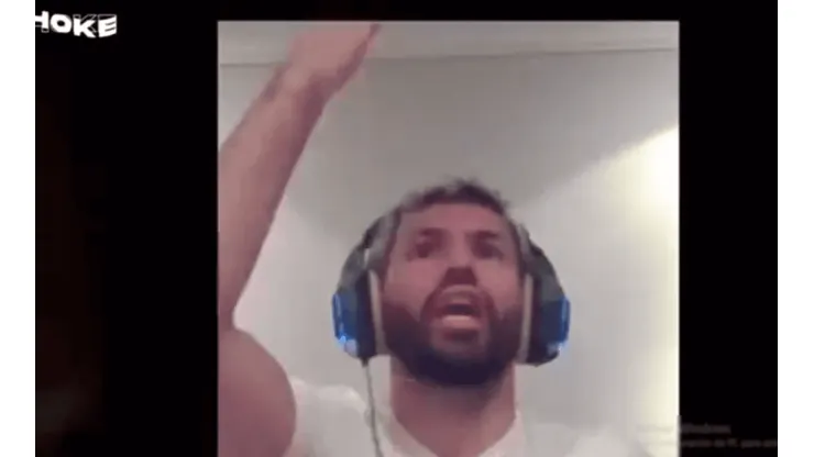 Agüero se re calentó cuando estaba en vivo: "¡Pero callate!"