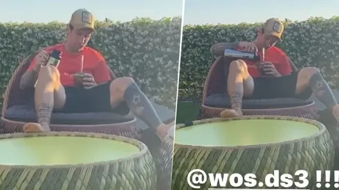 Las 3 historias que subió Messi: "¡A full con WOS!"