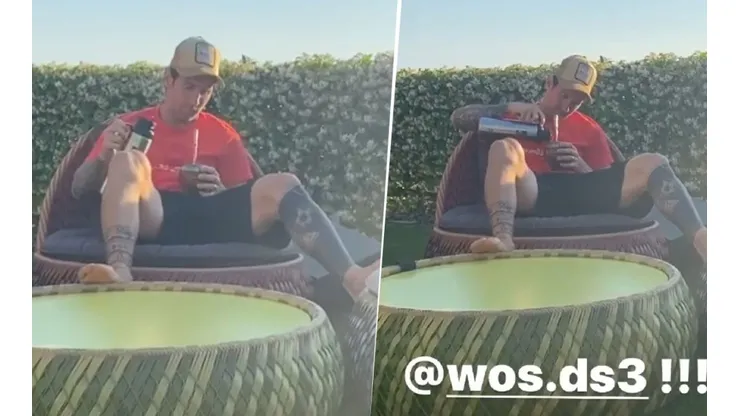 Las 3 historias que subió Messi: "¡A full con WOS!"