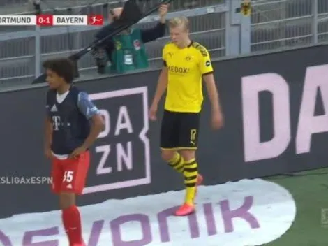 Llora el Dortmund: Haaland pidió el cambio y salió por una molestia física