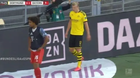 Llora el Dortmund: Haaland pidió el cambio y salió por una molestia física