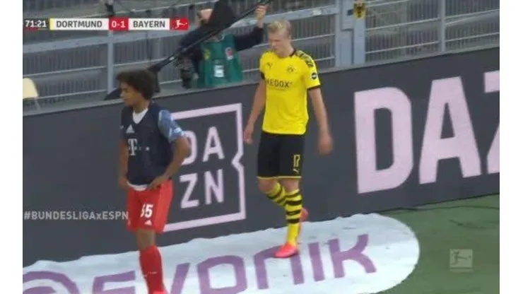 Llora el Dortmund: Haaland pidió el cambio y salió por una molestia física