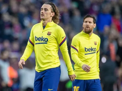 Griezmann sorprendió a todos con su nuevo look en la práctica de Barcelona