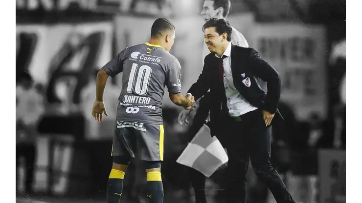 Con foto y video, River recordó cómo se conocieron Gallardo y Quintero