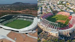 A la izquierda, el estadio que usarían los Delfines.