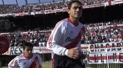 Nelson Vivas saliendo al Estadio Monumental.