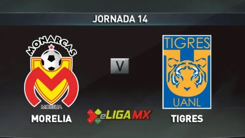 En Vivo: Morelia vs Tigres por la jornada 14 de la eLiga MX