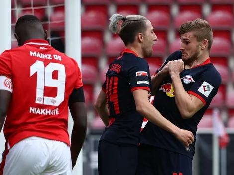 Paliza: Leipzig goleó 5-0 al Mainz y sigue bien arriba en la Bundesliga
