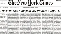 La primera página del periódico estadounidense.