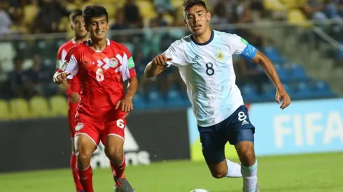Juan Sebastián Sforza en el Mundial Sub-17.