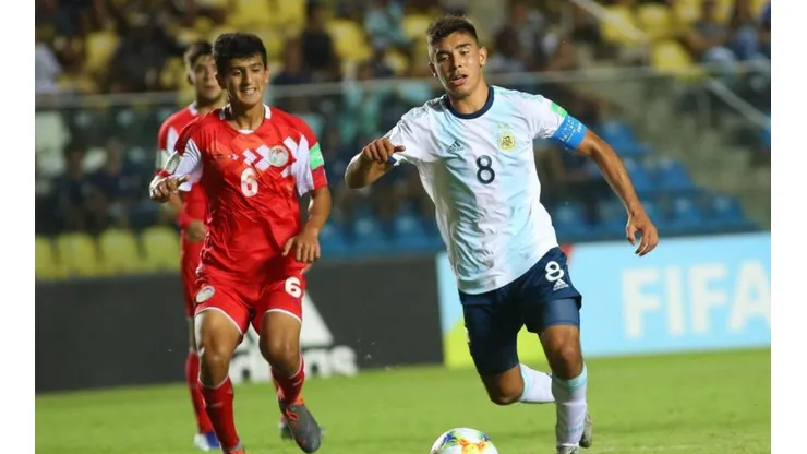 Juan Sebastián Sforza en el Mundial Sub-17.