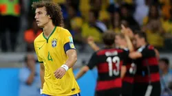 David Luiz en la paliza sufrida contra Alemania.