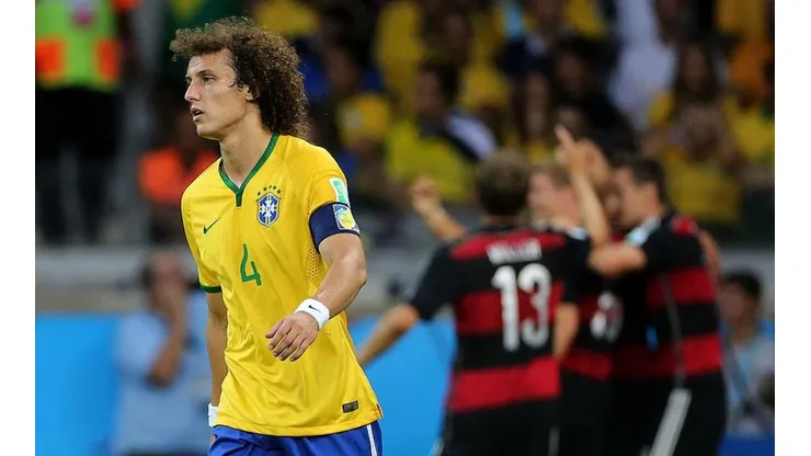 David Luiz en la paliza sufrida contra Alemania.
