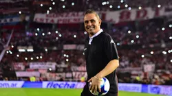 Pablo Lunati en el Estadio Monumental de Núñez.