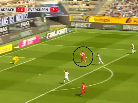 Gol del Leverkusen: pase filtrado y definición de túnel