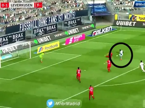 Thuram la agarró perfecto y clavó un golazo para el Mönchengladbach