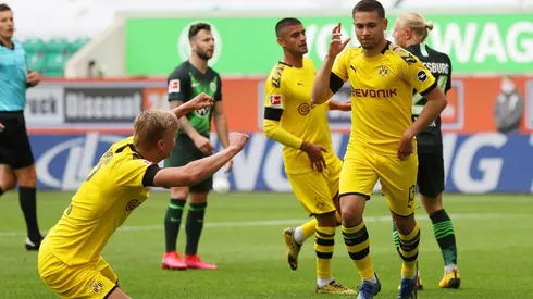 El Dortmund no necesitó a Haaland, le ganó al Wolfsburgo y sigue como escolta