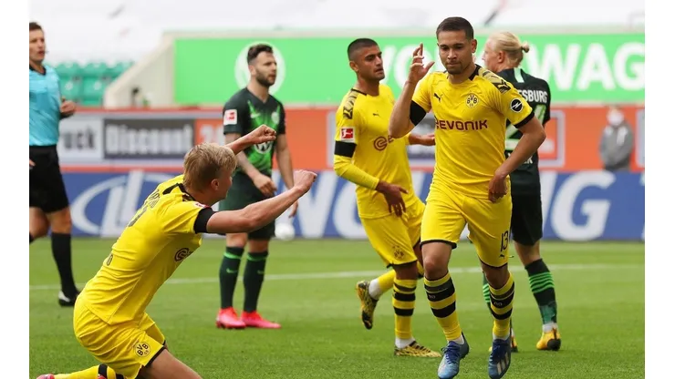 El Dortmund no necesitó a Haaland, le ganó al Wolfsburgo y sigue como escolta