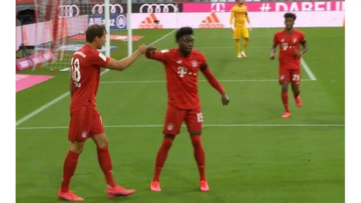 Bayern Múnich hizo una jugada con mucho toque y Goretzka apareció para el 1-0