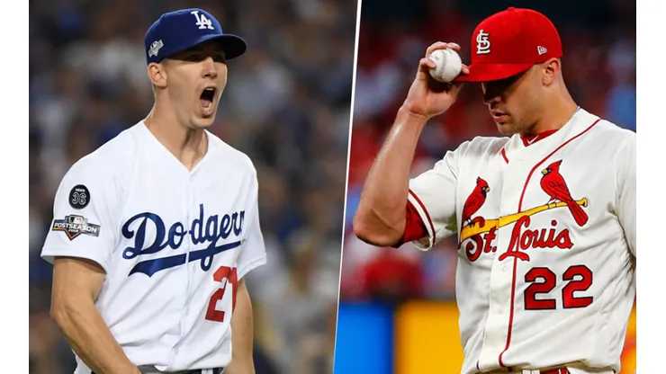 Walker Buehler y Jack Flaherty. Foto: Getty.
