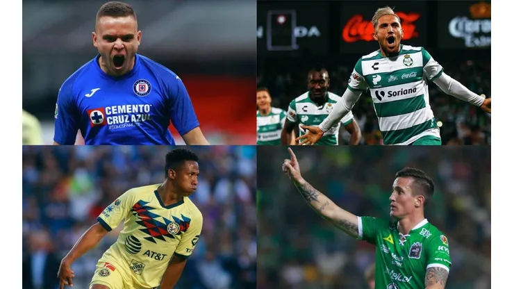 Los cuatro equipos con más puntos y sus extranjeros.