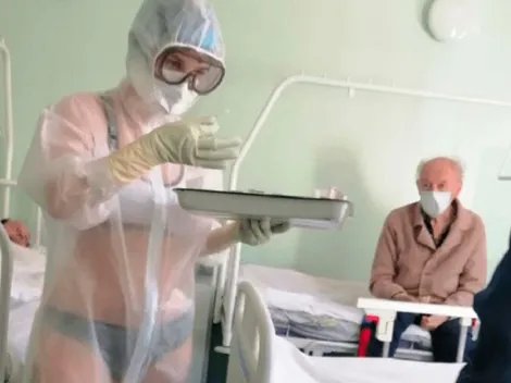 De no creer: sancionan a enfermera por usar ropa de protección transparente