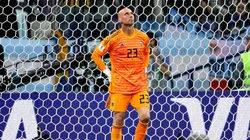 Foto de Caballero, arquero de la Selección Argentina.