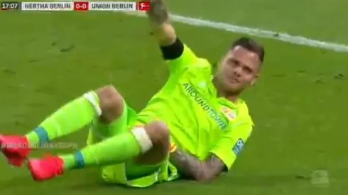 Su cara de dolor lo dice absolutamente todo.