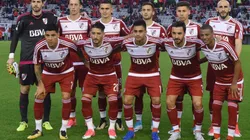 Iván Rossi, titular en un partido contra Banfield del año 2017.