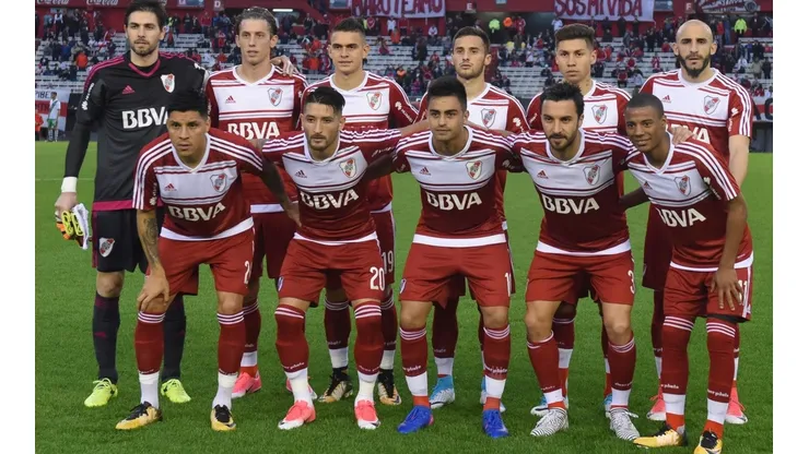 Iván Rossi, titular en un partido contra Banfield del año 2017.