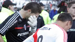 Foto del portero del Millonario cuando descendió.