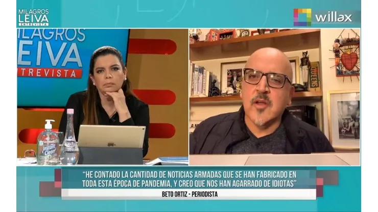 Beto Ortíz y Milagros Leiva son opositores al gobierno.
