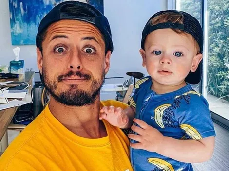 ¿Heredará el talento del padre? Hijo de Chicharito da sus primeros pasos y lo captan en video