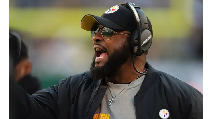 Mike Tomlin, head coach de los Steelers. Foto: Getty.