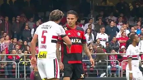 Lugano también lo entrentó en el fútbol brasileño.