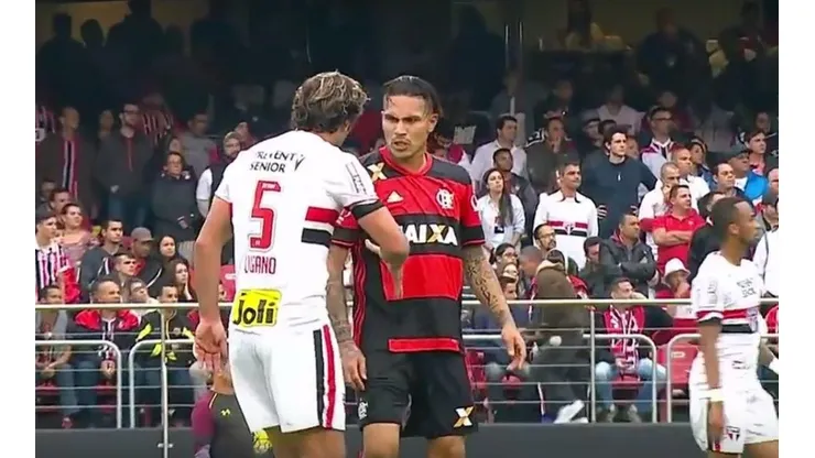 Lugano también lo entrentó en el fútbol brasileño.