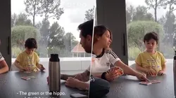 El video de Messi jugando con Antonela y sus hijos: "¿Tenés verde?"