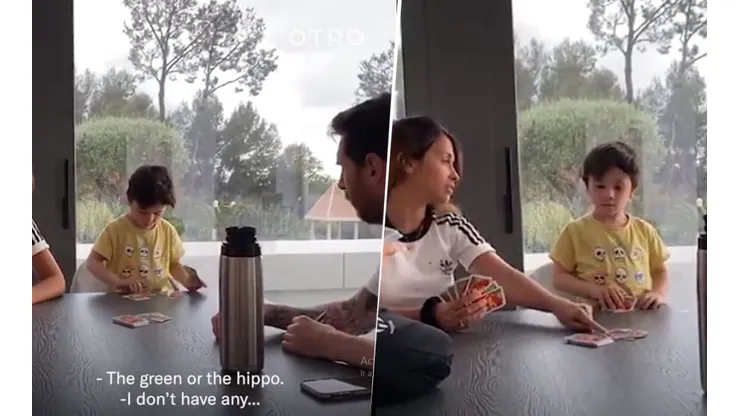 El video de Messi jugando con Antonela y sus hijos: "¿Tenés verde?"