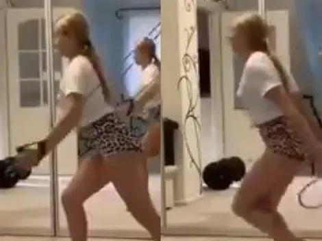 Video viral: ella estaba entrenando pero tenía unas cuerdas diabólicas