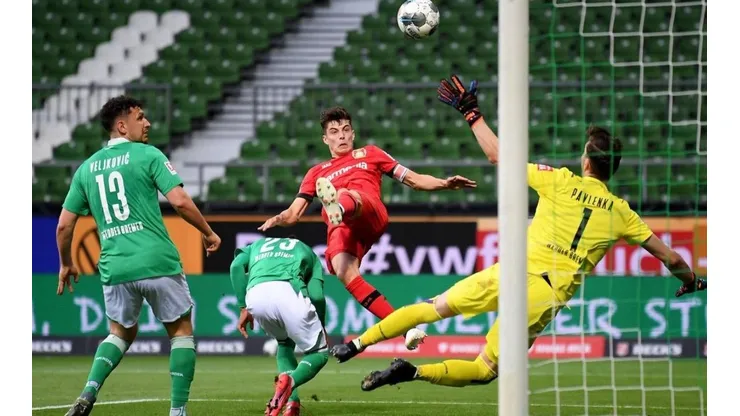 Kai Havertz, la figura del primer tiempo.