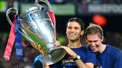 Rafa Márquez se coronaba en la UEFA Champions League.