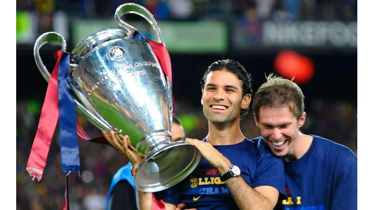 Rafa Márquez se coronaba en la UEFA Champions League.