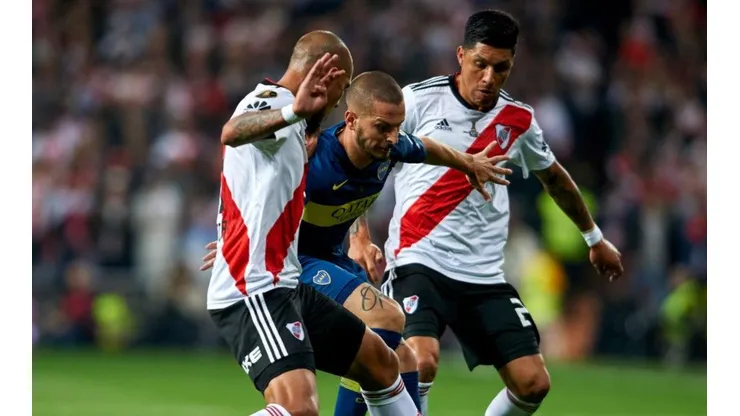 Darío Benedetto en la final contra River.